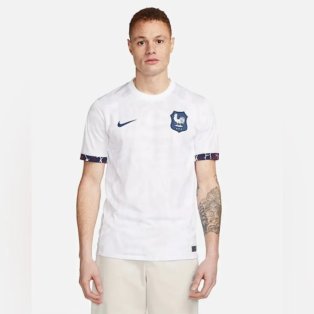 Nike FFF France Soccer Jersey World Cup Away Top